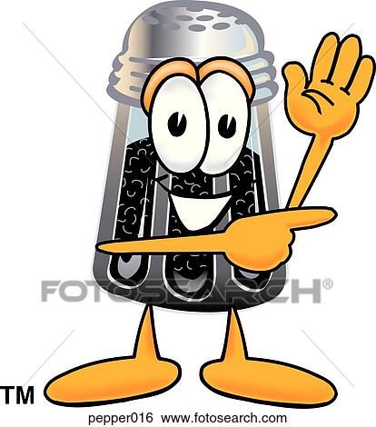 Pepper pointing to side View Large Clip Art Graphic Clip Art - Pepper pointing to side. Fotosearch