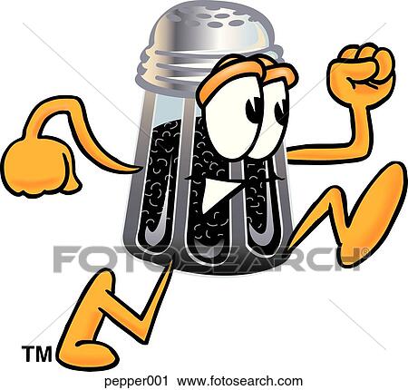 Clipart - Pepper running. Fotosearch