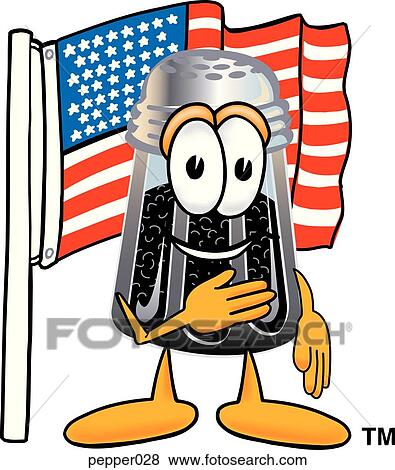 Pepper with flag View Large Clip Art Graphic Clip Art - Pepper with flag. Fotosearch