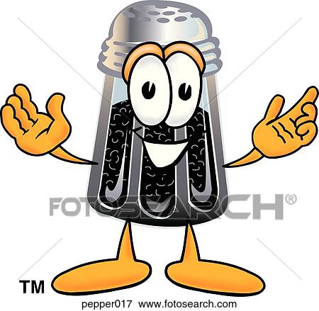 Clip Art - Pepper with hands out. Fotosearch