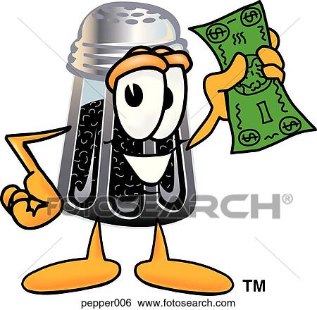 Pepper with money View Large Clip Art Graphic Clip Art - Pepper with money. Fotosearch