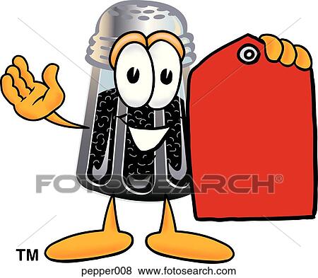 Pepper with price tag View Large Clip Art Graphic Clip Art - Pepper with price tag. Fotosearch