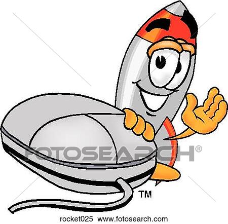 Rocket and mouse View Large Clip Art Graphic Clipart - Rocket and mouse. Fotosearch