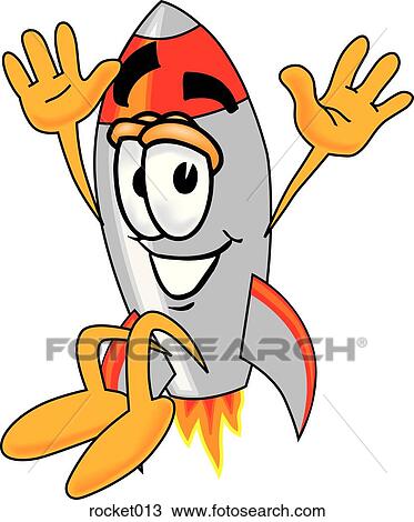 Clipart - Rocket jumping. Fotosearch
