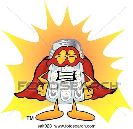 Clipart - Salt super hero. Fotosearch