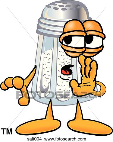 Clipart - Salt telling secret. Fotosearch