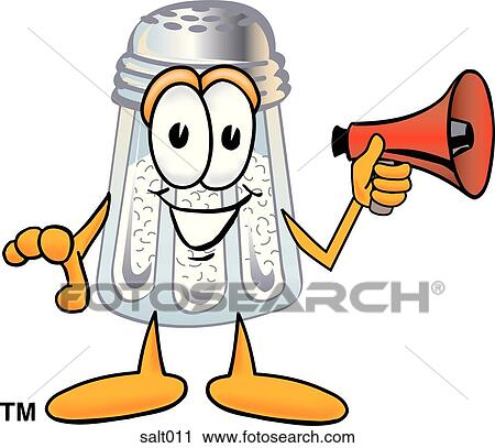 Salt with megaphone View Large Clip Art Graphic Clipart - Salt with megaphone. Fotosearch
