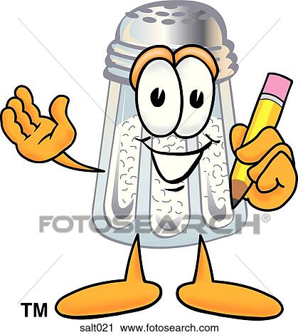 Salt with pencil View Large Clip Art Graphic Clipart - Salt with pencil. Fotosearch