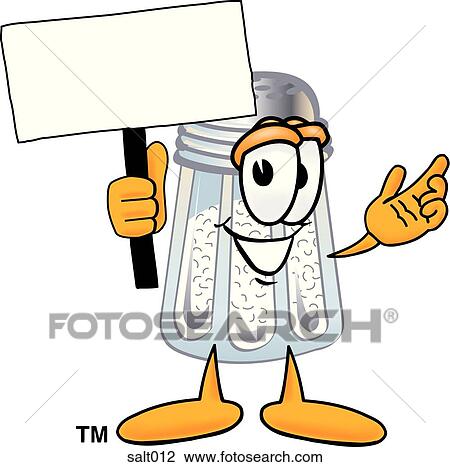 Clipart - Salt with sign. Fotosearch