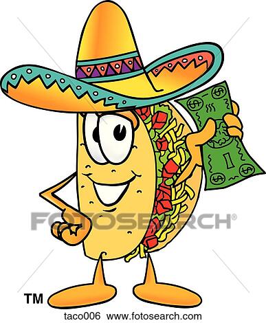taco with money View Large Clip Art Graphic Clip Art - taco with money. Fotosearch