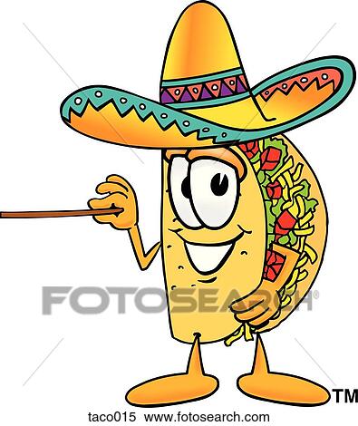 taco with pointer View Large Clip Art Graphic Clipart - taco with pointer. Fotosearch