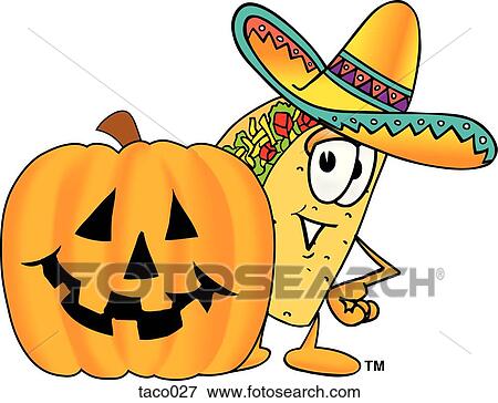 taco with pumpkin View Large Clip Art Graphic Clip Art - taco with pumpkin. Fotosearch