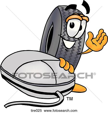 Tire and mouse View Large Clip Art Graphic Clipart - Tire and mouse. Fotosearch