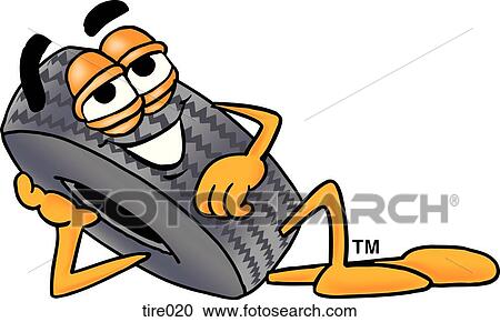 Tire relaxing View Large Clip Art Graphic Clipart - Tire relaxing. Fotosearch