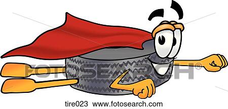 Clipart - Tire super hero. Fotosearch