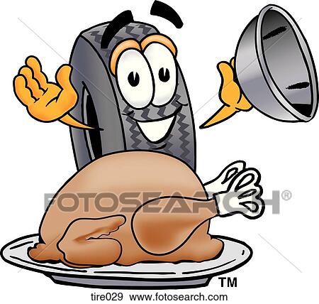 Tire with turkey View Large Clip Art Graphic Clip Art - Tire with turkey. Fotosearch