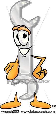Wrench pointing at you View Large Clip Art Graphic Clipart - Wrench pointing at you. Fotosearch