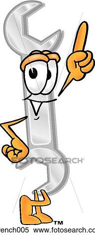 Wrench pointing up View Large Clip Art Graphic Clipart - Wrench pointing up. Fotosearch