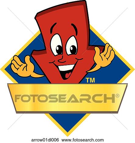 Stock Illustration - Arrow Down 06 Logo Design. Fotosearch