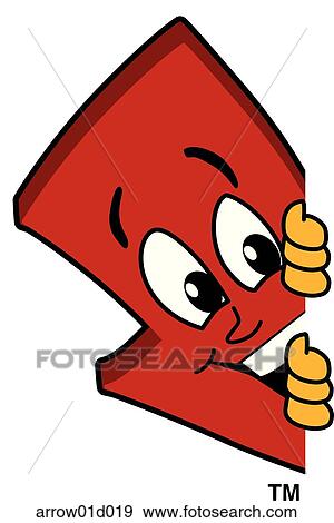 Arrow Down Peeking Sideways View Large Illustration Stock Illustration - Arrow Down Peeking Sideways. Fotosearch