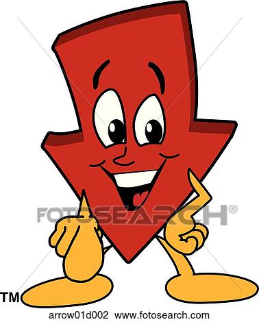 Arrow Down Pointing At You View Large Illustration Drawing - Arrow Down Pointing At You. Fotosearch