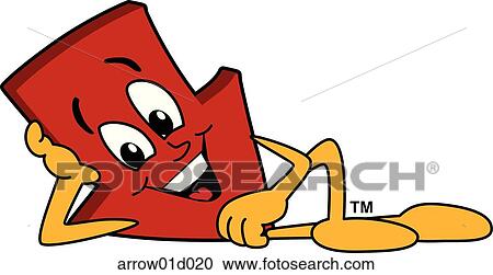Arrow Down Relaxing View Large Illustration Clipart - Arrow Down Relaxing. Fotosearch