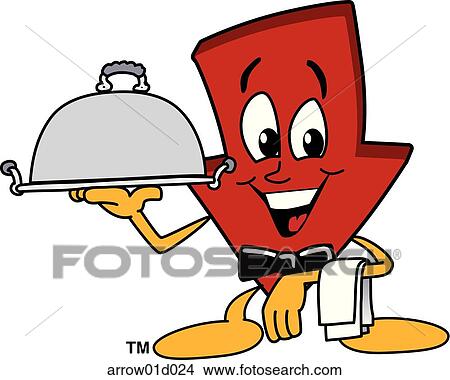 Arrow Down Serving Food View Large Illustration Stock Illustration - Arrow Down Serving Food. Fotosearch