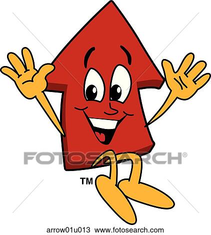 Arrow Up Jumping View Large Illustration Drawing - Arrow Up Jumping. Fotosearch