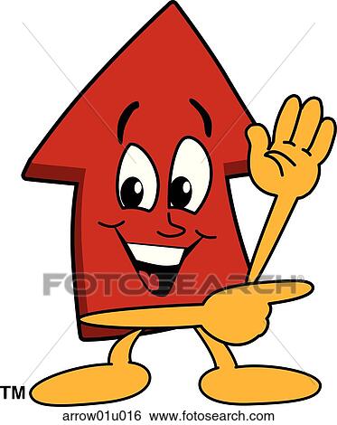 Stock Illustration - Arrow Up Pointing To Side. Fotosearch
