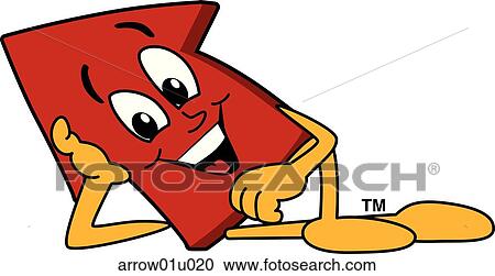 Clipart - Arrow Up Relaxing. Fotosearch