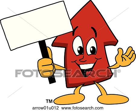 Arrow Up With Sign View Large Illustration Drawing - Arrow Up With Sign. Fotosearch
