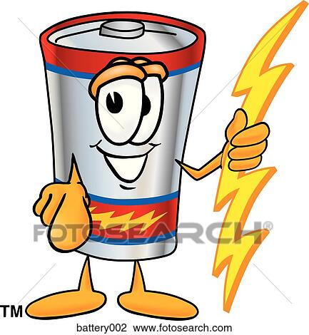 Drawing - Battery Pointing At You. Fotosearch