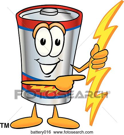Battery Pointing To Side View Large Illustration Stock Illustration - Battery Pointing To Side. Fotosearch