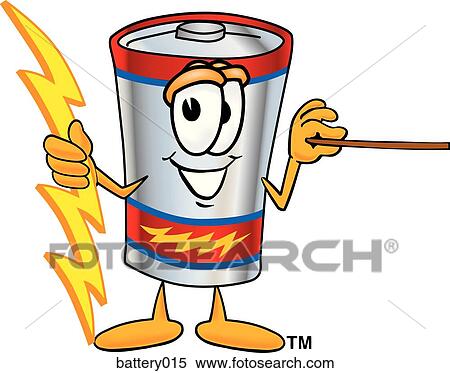Battery With Pointer View Large Illustration Stock Illustration - Battery With Pointer. Fotosearch