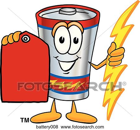 Battery With Price Tag View Large Illustration Stock Illustration - Battery With Price Tag. Fotosearch