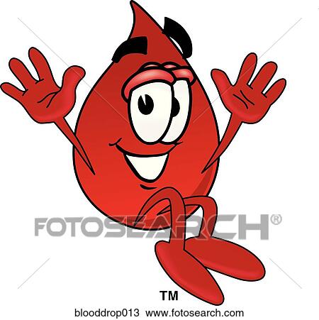 Blood Drop Jumping View Large Illustration Drawing - Blood Drop Jumping. Fotosearch