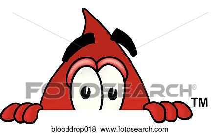 Blood Drop Peeking Over View Large Illustration Stock Illustration - Blood Drop Peeking Over. Fotosearch