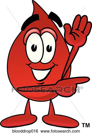 Stock Illustration - Blood Drop Pointing To Side. Fotosearch