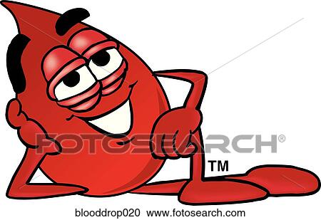 Clipart - Blood Drop Relaxing. Fotosearch