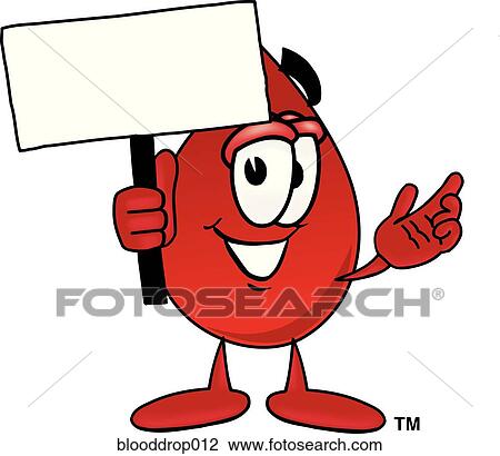 Blood Drop With Sign View Large Illustration Drawing - Blood Drop With Sign. Fotosearch