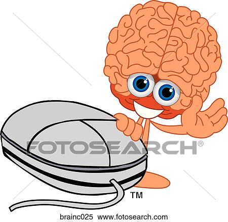Stock Illustration - Brain And Mouse. Fotosearch