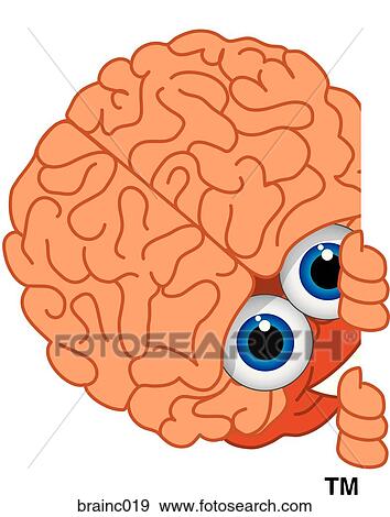 Brain Peeking Sideways View Large Illustration Stock Illustration - Brain Peeking Sideways. Fotosearch