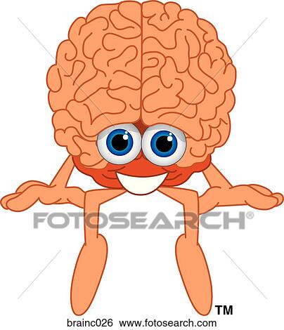 Brain Sitting View Large Illustration Stock Illustration - Brain Sitting. Fotosearch