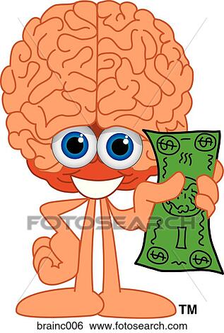 Brain With Money View Large Illustration Stock Illustration - Brain With Money. Fotosearch