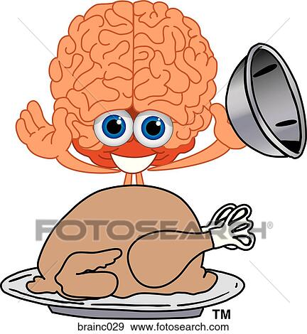 Brain With Thanksgiving Turkey View Large Illustration Stock Illustration - Brain With Thanksgiving Turkey. Fotosearch