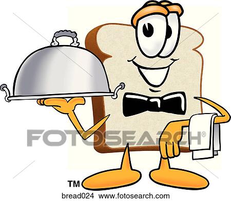 Stock Illustration - Bread Serving Food. Fotosearch