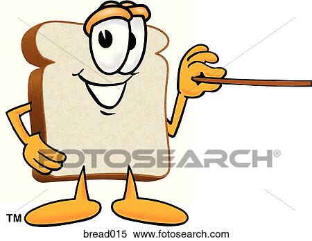 Bread With Pointer View Large Illustration Stock Illustration - Bread With Pointer. Fotosearch