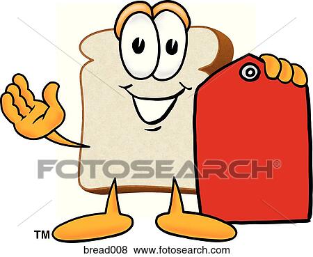 Bread With Price Tag View Large Illustration Stock Illustration - Bread With Price Tag. Fotosearch
