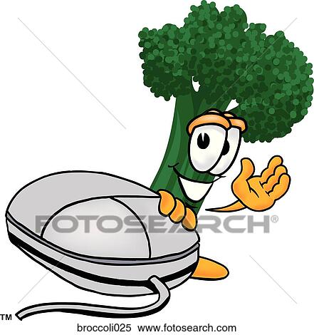 Broccoli And Mouse View Large Illustration Stock Illustration - Broccoli And Mouse. Fotosearch