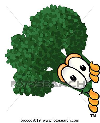 Broccoli Peeking Sideways View Large Illustration Stock Illustration - Broccoli Peeking Sideways. Fotosearch